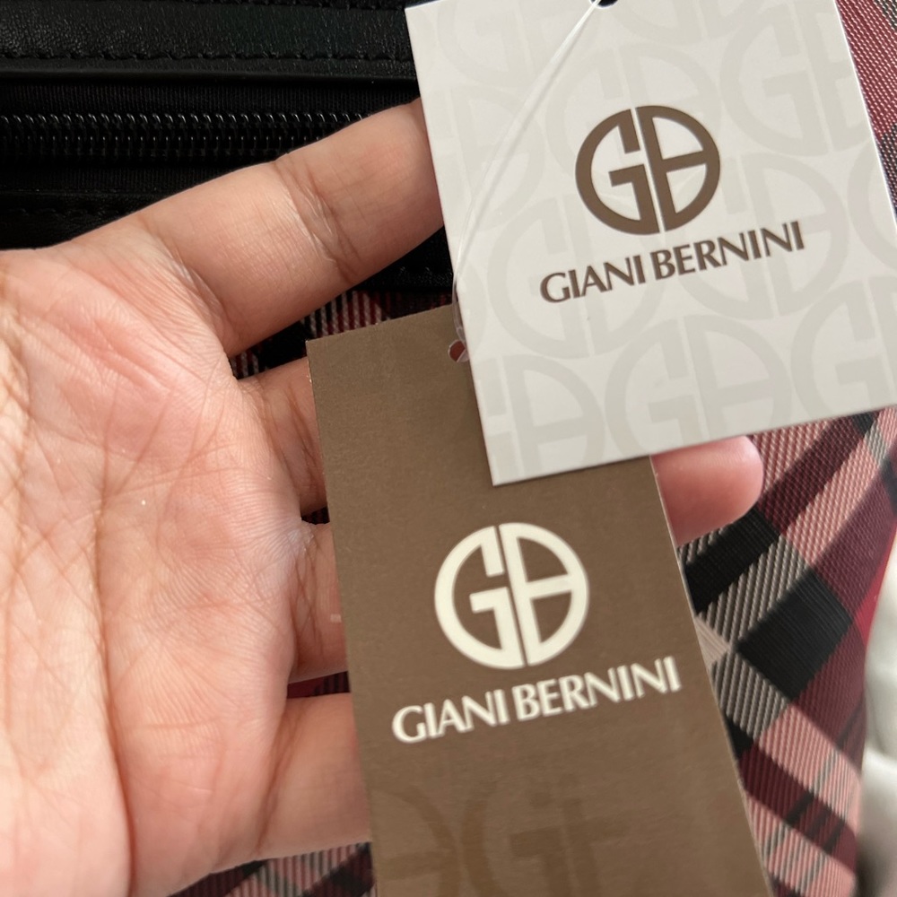Giani Bernini Red and black plaid purse